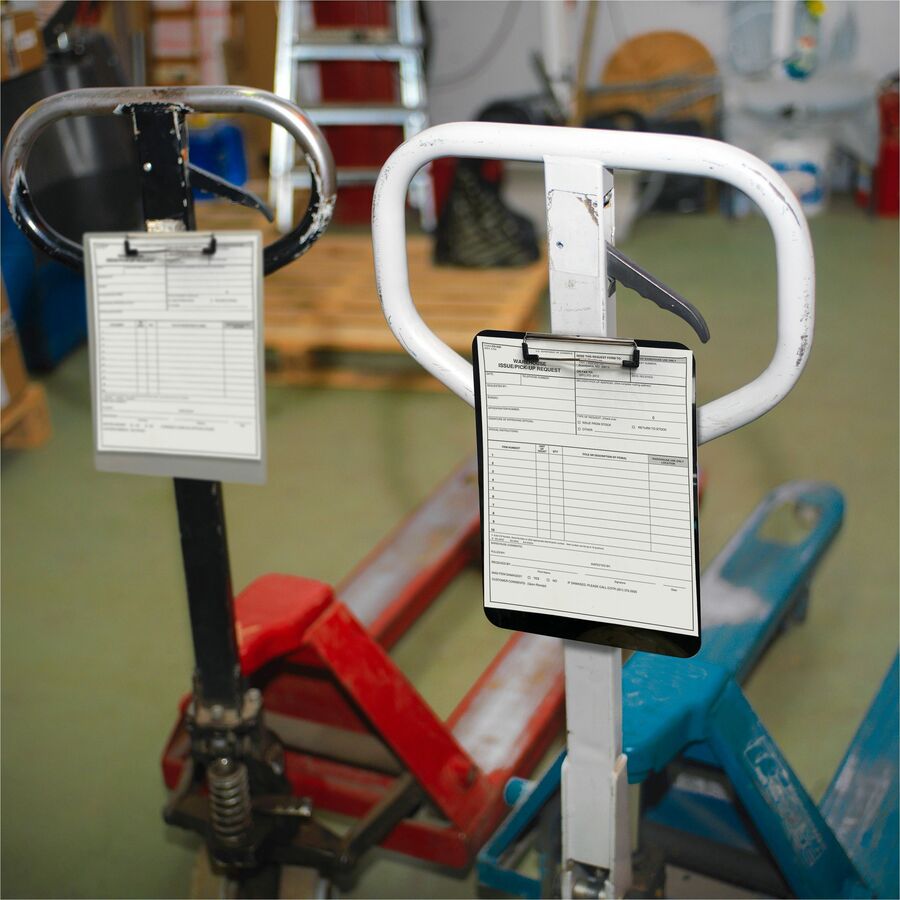 Officemate Magnetic Clipboard - Plastic - Black - 1 Each