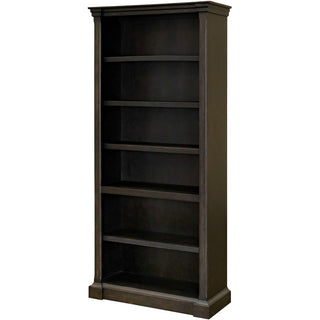Martin Kingston Office Desking Unit - 38" x 14"78" - 5 Shelve(s) - 4 Adjustable Shelf(ves) - Material: Wood - Finish: Dark Chocolate, Rub Through