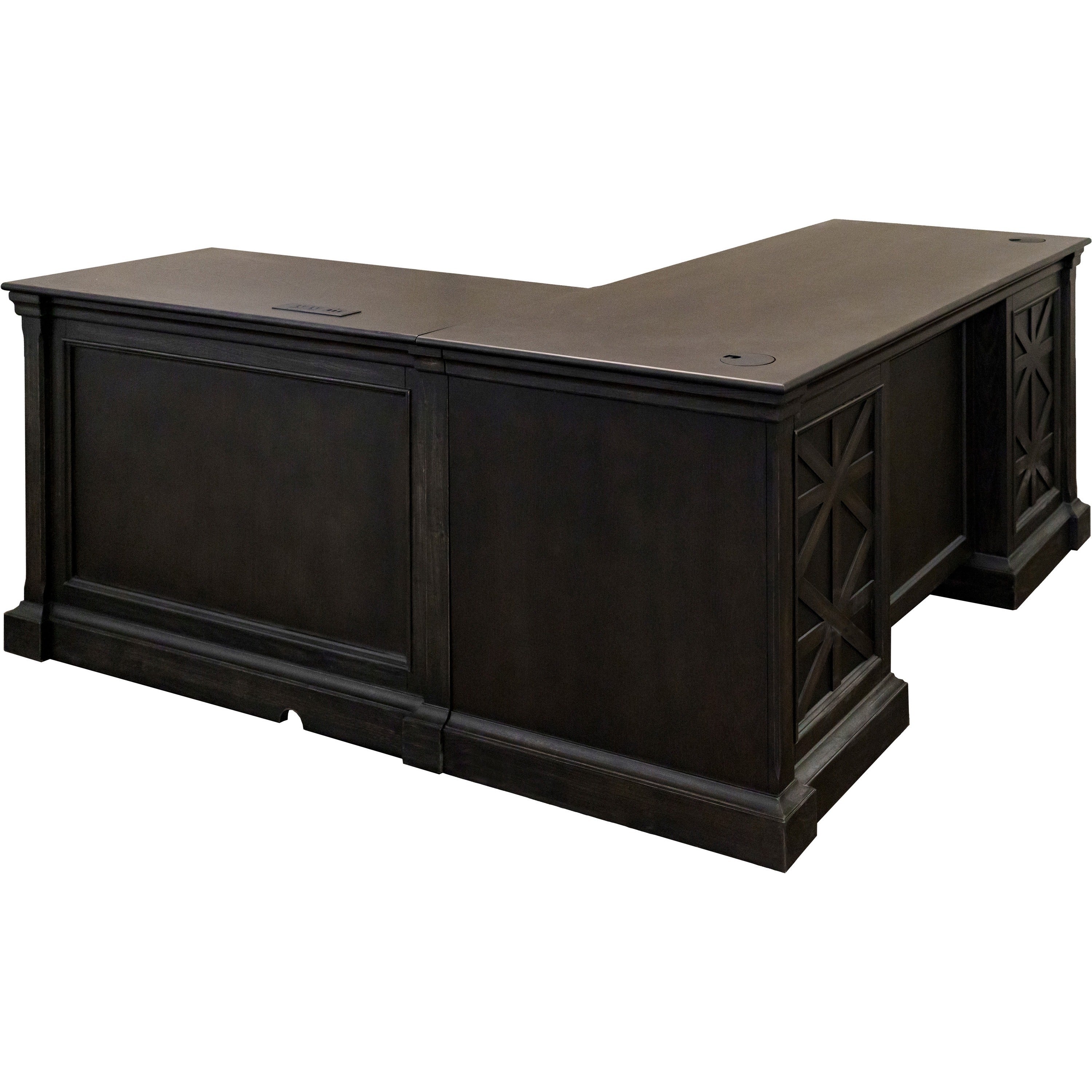 martin-kingston-desk-with-pedestal-box-1-of-2-66-x-3030-4-x-utility-file-drawers-material-wood-finish-dark-chocolate-rub-through_mrtimkn684r - 4