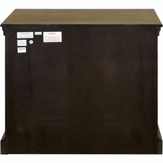 Martin Kingston Office Desking Unit - 36" x 21"30" - 2 x Storage Drawer(s) - Material: Wood - Finish: Dark Chocolate, Rub Through