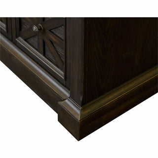 Martin Kingston Office Desking Unit - 36" x 21"30" - 2 x Storage Drawer(s) - Material: Wood - Finish: Dark Chocolate, Rub Through