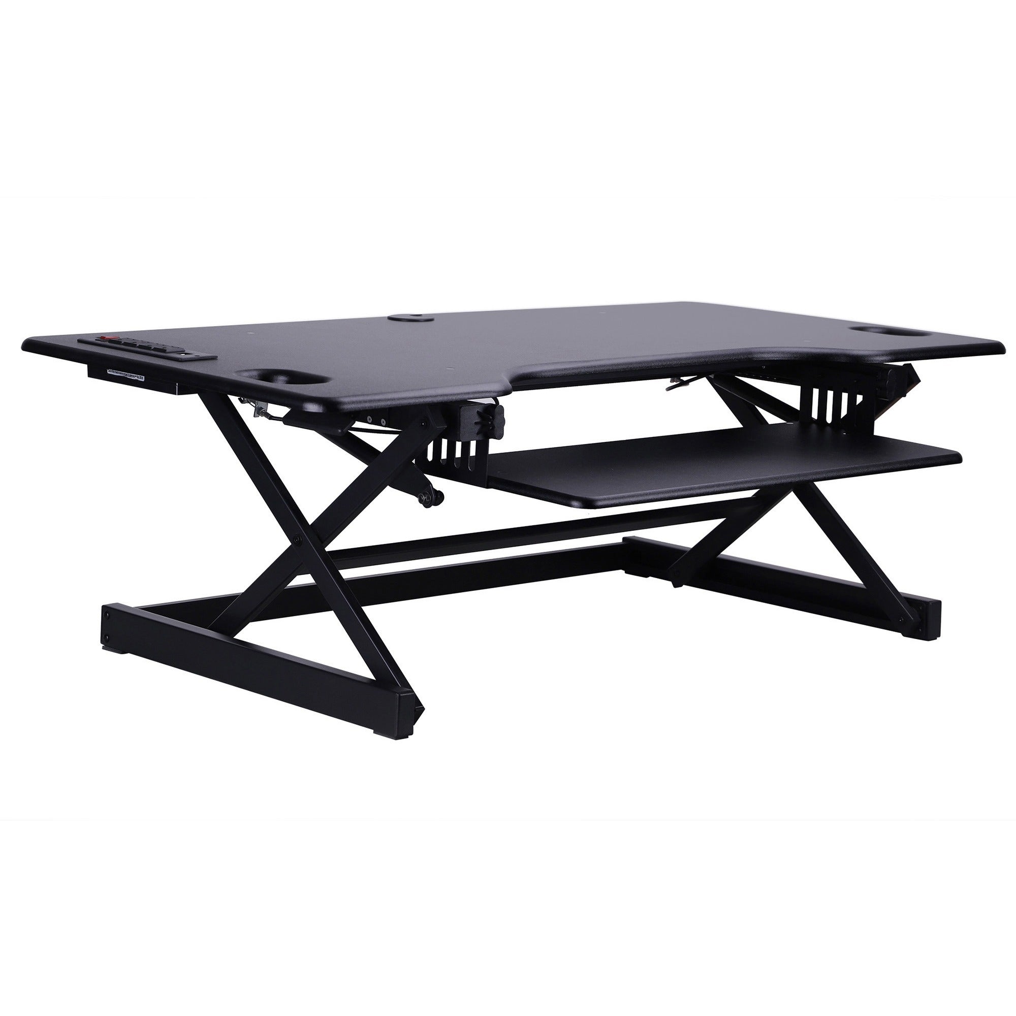 rocelco-sit-stand-desk-riser-45-lb-load-capacity-20-height-x-458-width-x-238-depth-black_rclrdadrb46a - 1