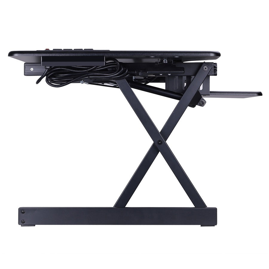 Rocelco Sit/Stand Desk Riser - 45 lb Load Capacity - 20" Height x 45.8" Width x 23.8" Depth - Black