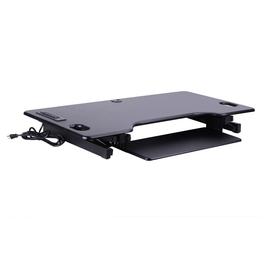 Rocelco Sit/Stand Desk Riser - 45 lb Load Capacity - 20" Height x 45.8" Width x 23.8" Depth - Black