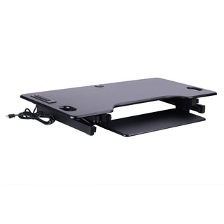 Rocelco Sit/Stand Desk Riser - 45 lb Load Capacity - 20" Height x 45.8" Width x 23.8" Depth - Black