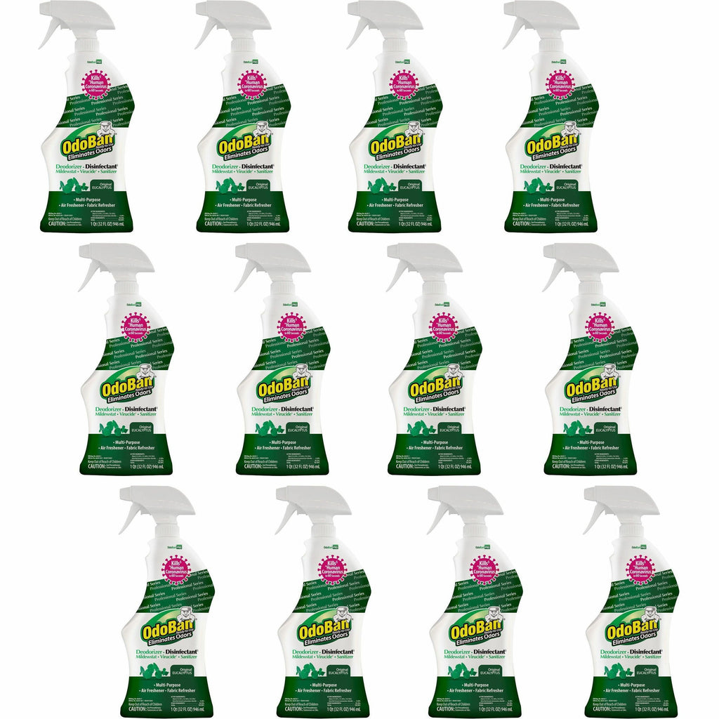 odoban-eucalyptus-deodorizer-disinfectant-spray-ready-to-use-32-fl-oz-1-quart-original-eucalyptus-scent-12-carton-deodorize-residue-free-freshen-mildewstatic-green_odo910062q12ct - 1