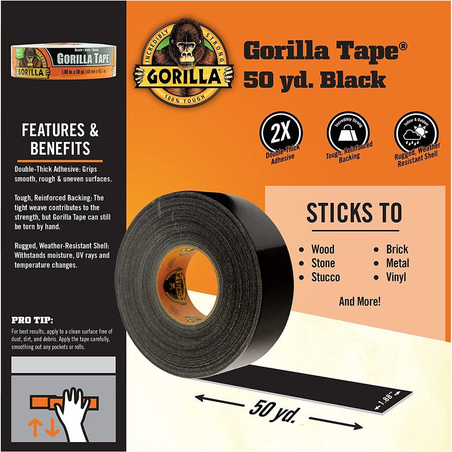 gorilla-black-tape-50-yd-length-x-188-width-1-roll-black_gor108084 - 6