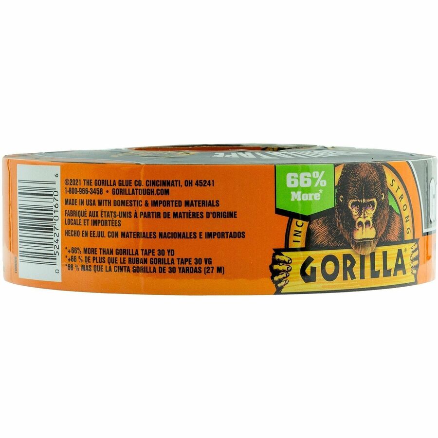 Gorilla Black Tape - 50 yd Length x 1.88" Width - 1 Roll - Black