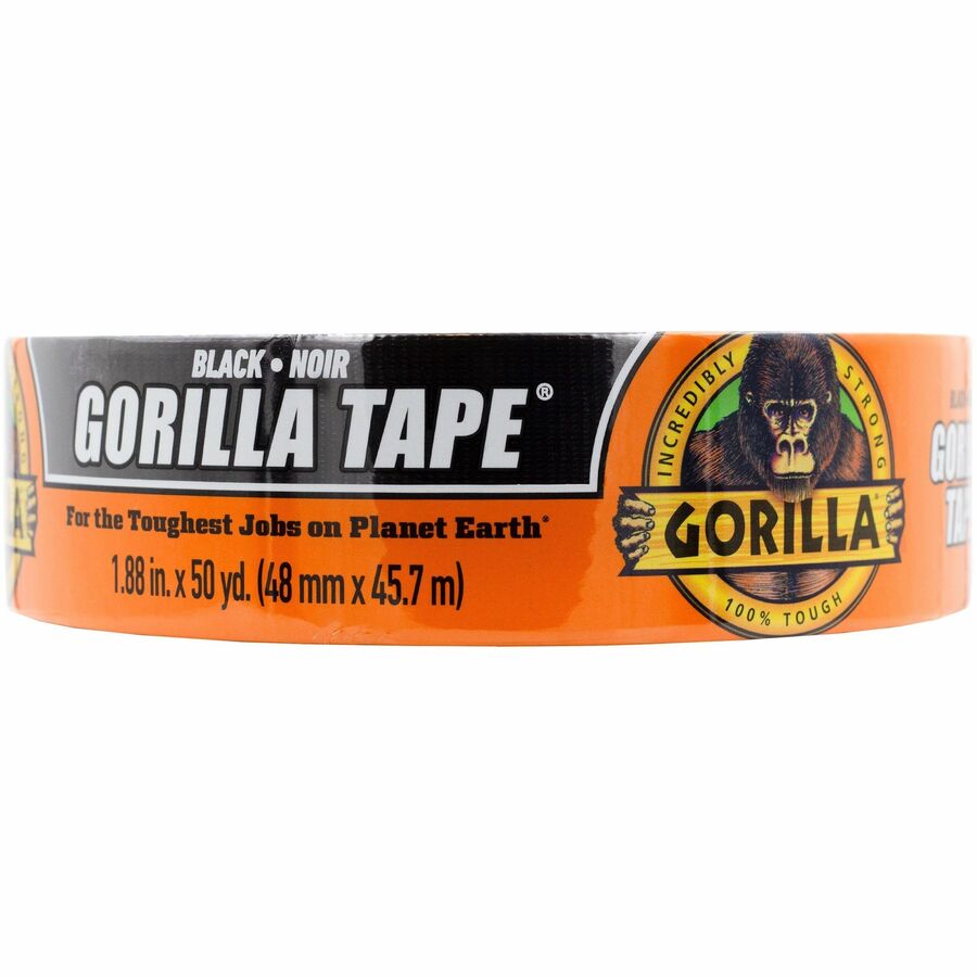 Gorilla Black Tape - 50 yd Length x 1.88" Width - 1 Roll - Black