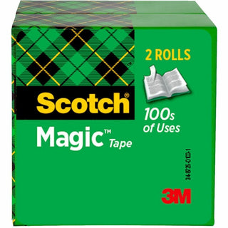 Scotch Magic Tape - 72 yd Length x 0.75" Width - 3" Core - 6 / Bundle - Clear