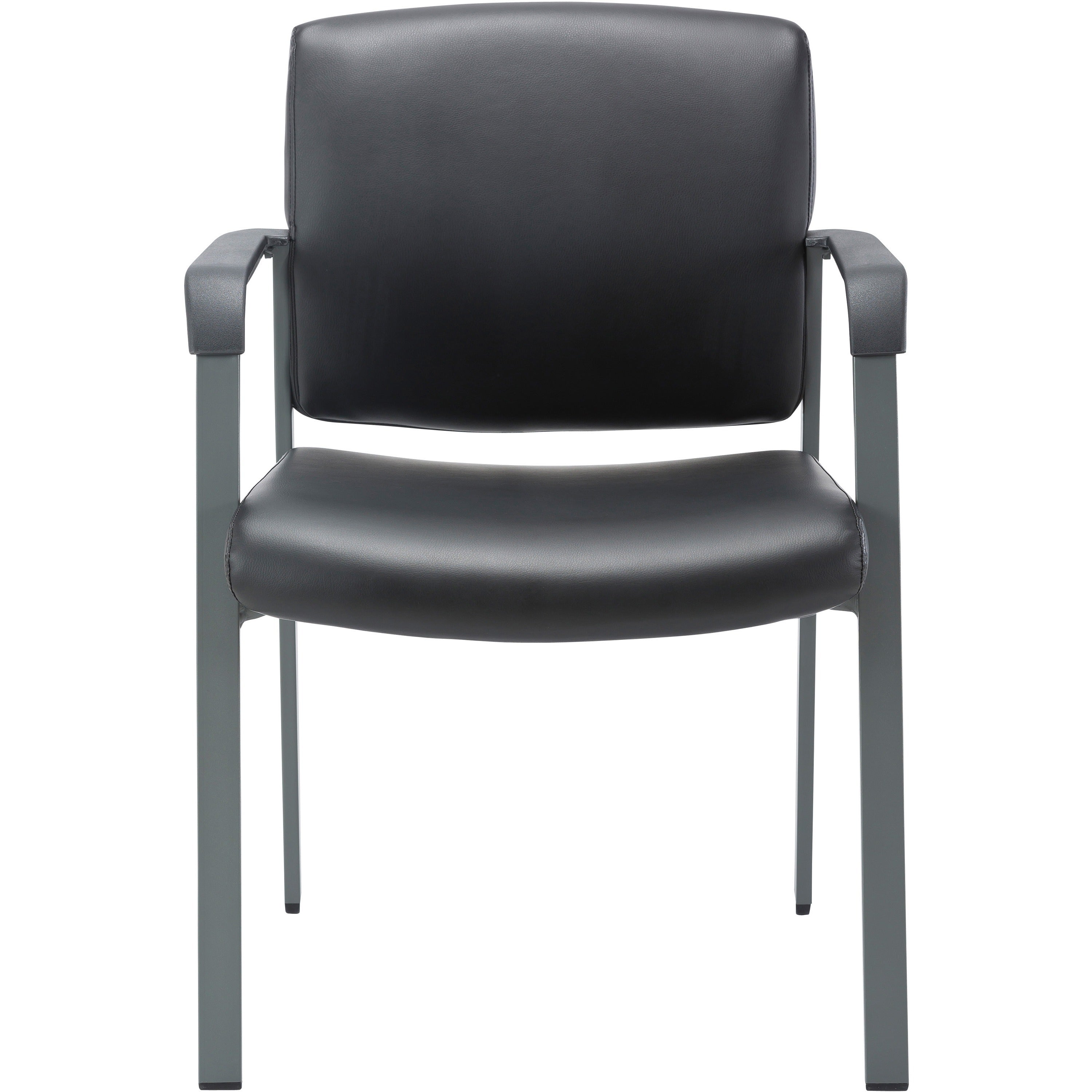 lorell-healthcare-upholstery-guest-chair-steel-frame-square-base-black-vinyl-armrest-1-each_llr30950 - 2
