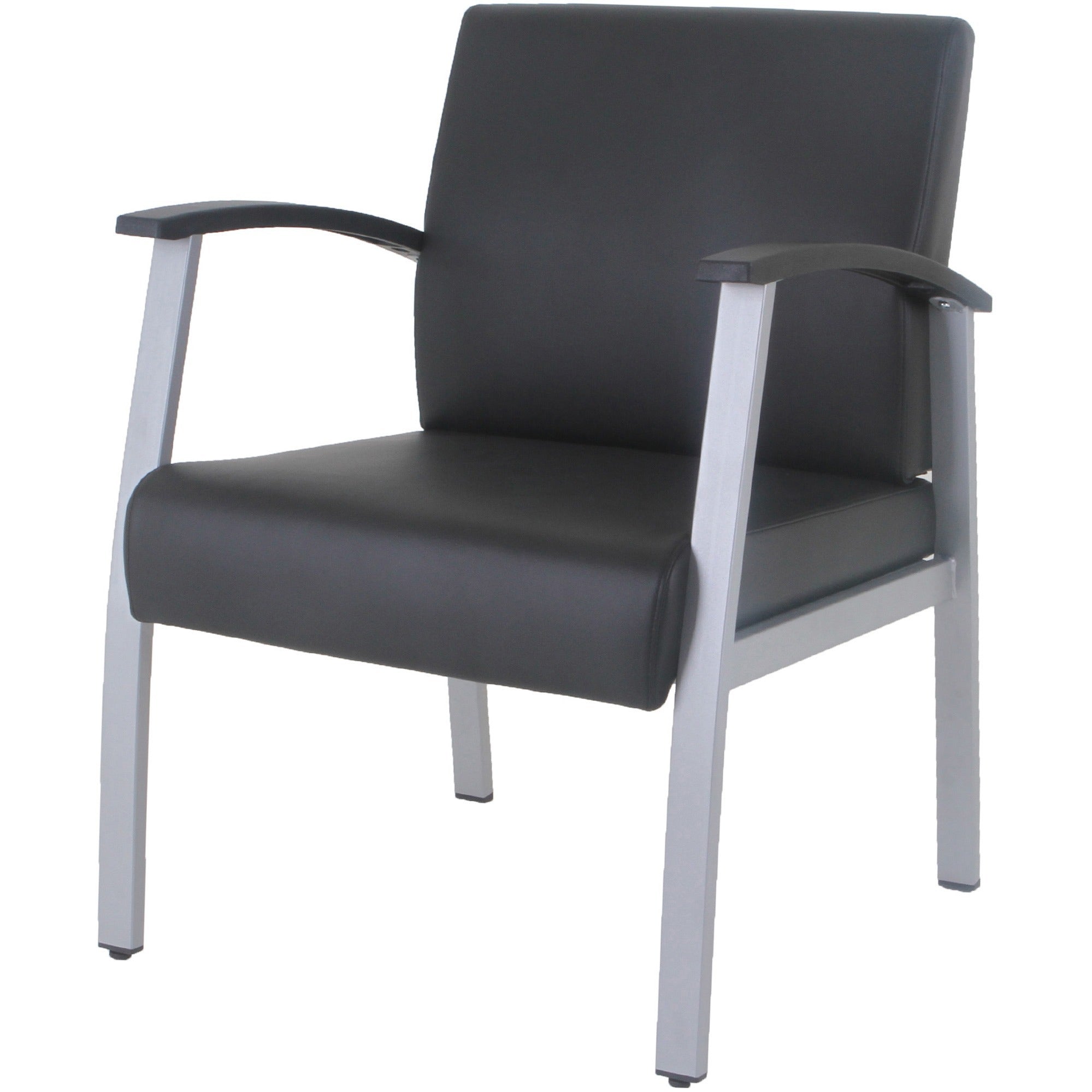 lorell-mid-back-healthcare-guest-chair-vinyl-seat-vinyl-back-powder-coated-silver-steel-frame-mid-back-four-legged-base-black-armrest-1-each_llr67012 - 3