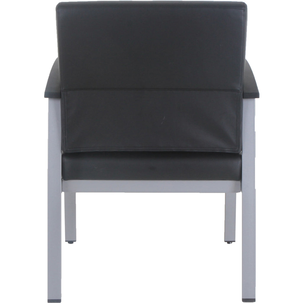 lorell-mid-back-healthcare-guest-chair-vinyl-seat-vinyl-back-powder-coated-silver-steel-frame-mid-back-four-legged-base-black-armrest-1-each_llr67012 - 4