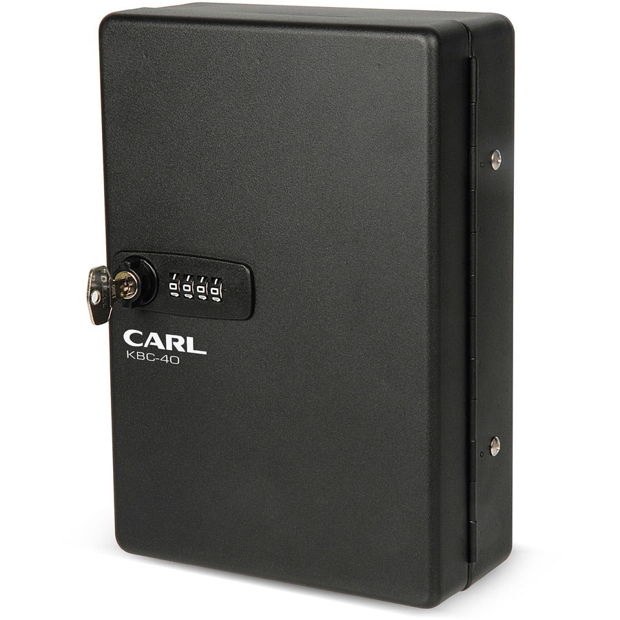 CARL Combination Key Cabinet - Combination Lock, Pre-drilled Mounting Hole - Black - Plastic