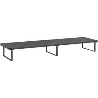 lorell-quick-install-monitor-laptop-riser-48-height-x-394-width-x-102-depth-powder-coated-steel-particleboard-silicone-black_llr99556 - 1