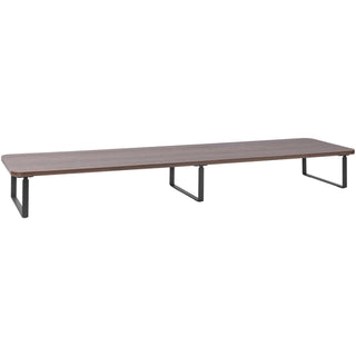 lorell-quick-install-monitor-laptop-riser-48-height-x-394-width-x-102-depth-powder-coated-steel-particleboard-silicone-teak_llr99557 - 1