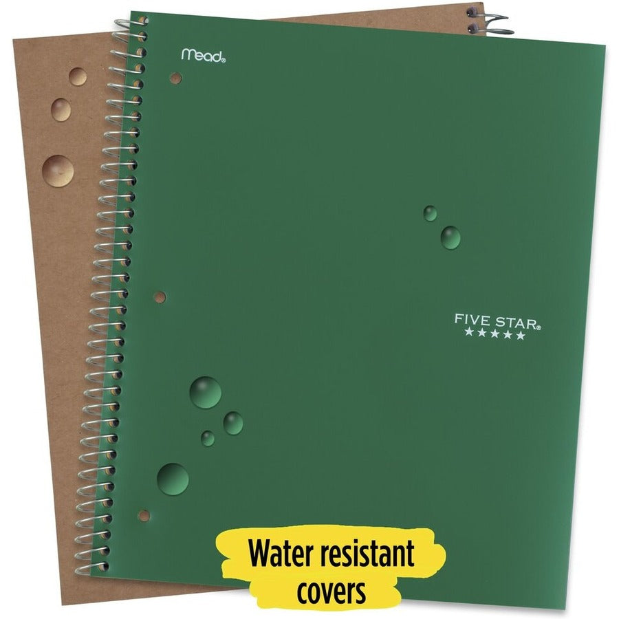 five-star-wirebound-notebook-1-subjects-100-sheets-100-pages-wire-bound-letter-8-1-2-x-11-forest-greenplastic-cover-double-sided-sheet-bleed-resistant-perforated-storage-pocket-water-resistant-spiral-lock-snag-resistant-rec_mea820002ce1 - 5