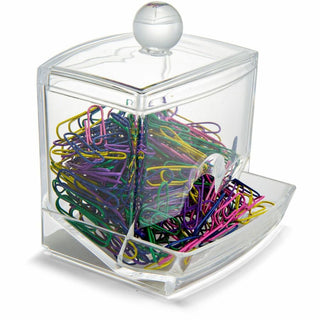 Officemate Paper Clip Dispenser - 1 Each - Clear - PVC-free