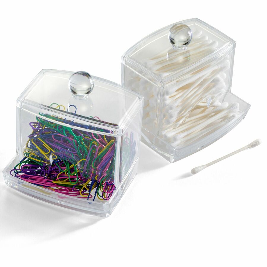 Officemate Paper Clip Dispenser - 1 Each - Clear - PVC-free