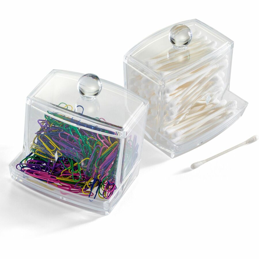 Officemate Paper Clip Dispenser - 1 Each - Clear - PVC-free