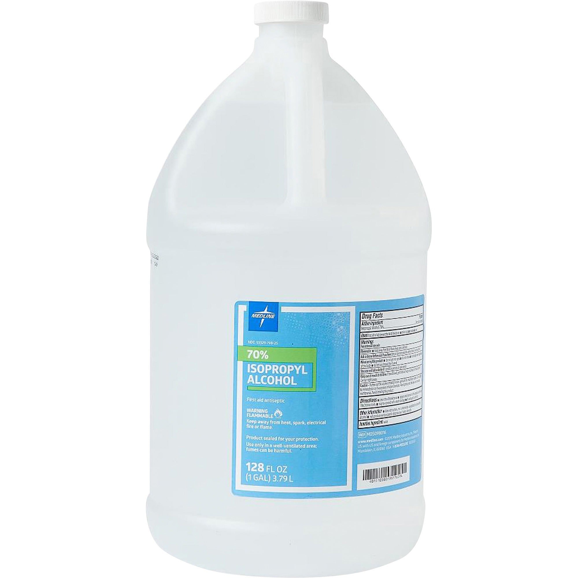 Medline Isopropyl Rubbing Alcohol - For Minor Cut, Scrape, Burn - 1 gal - 1 Each