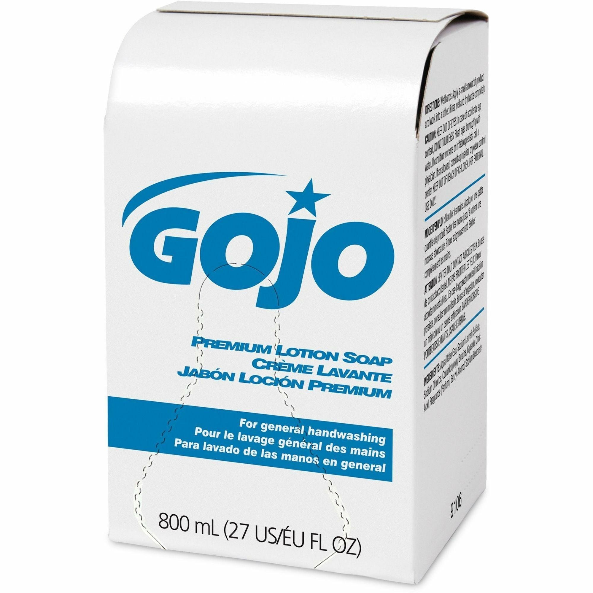 gojo-premium-lotion-hand-soap-refills-waterfall-fragrance-800-ml-case-of-12-refills-waterfall-scentfor-271-fl-oz-800-ml-kill-germs-bacteria-remover-dirt-remover-hand-skin-moisturizing-bio-based-dye-free-12-case_goj910612 - 2