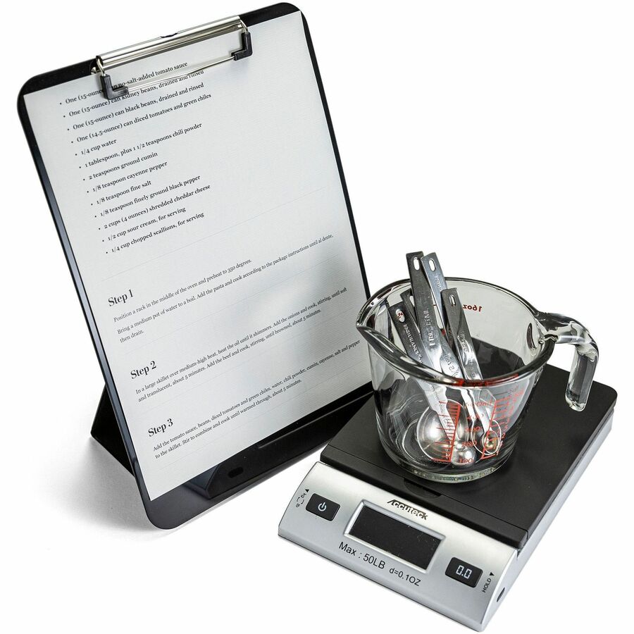Officemate Easel Clipboard - Storage for Paper - Heavy Duty - Black - 1 Each