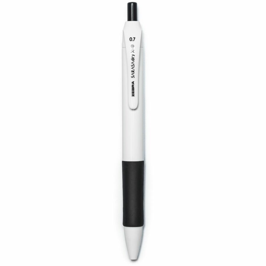 Zebra Pen SARASA dry X1+ Gel Retractable Antimicrobial Pen - Medium Pen Point - 0.7 mm Pen Point Size - Refillable - Retractable - Black - Plastic Barrel - 4 Pack