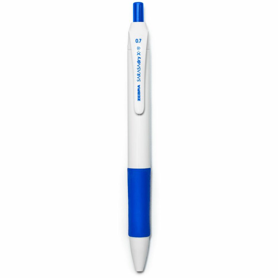 zebra-pen-sarasa-dry-x1+-gel-retractable-antimicrobial-pen-medium-pen-point-07-mm-pen-point-size-refillable-retractable-blue-plastic-barrel-4-pack_zeb41524 - 2
