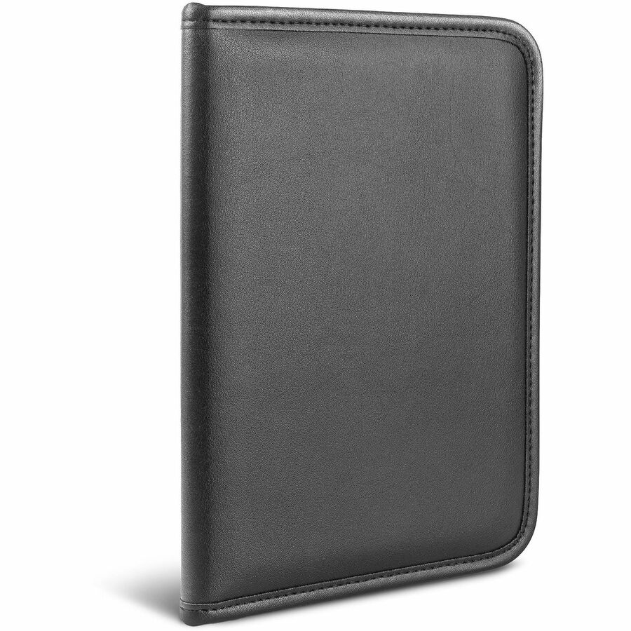 Professional Padfolio, 3/4w x 9 1/4h, Open Style, Black