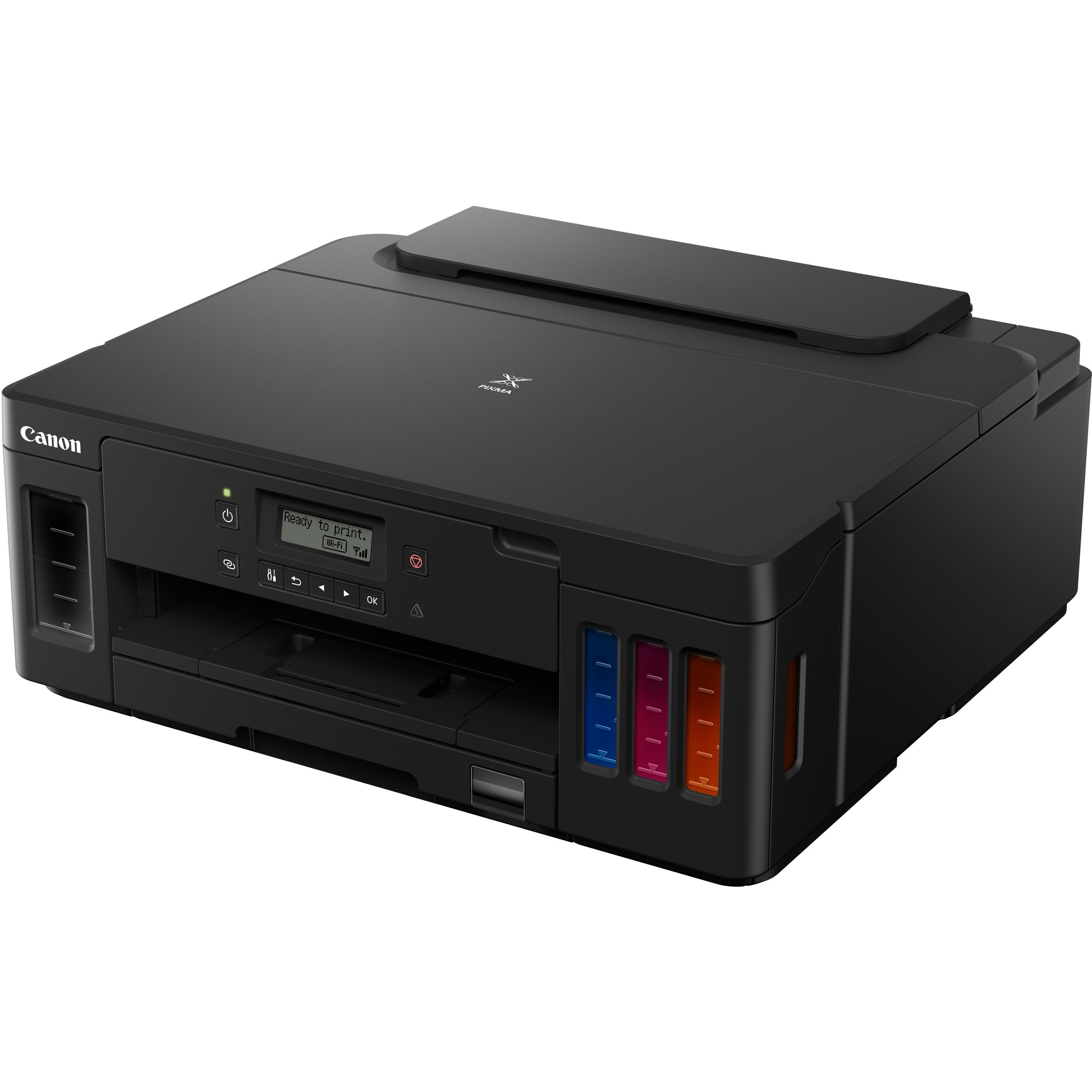 Canon PIXMA G5020 Desktop Wireless Inkjet Printer - Color - Ink Tank System - 4800 x 1200 dpi Print - 350 Sheets Input - Ethernet - Wireless LAN - Wireless PictBridge, Mopria, Canon PRINT Business, Google Cloud Print, Canon Mobile Printing, Apple Air - 1