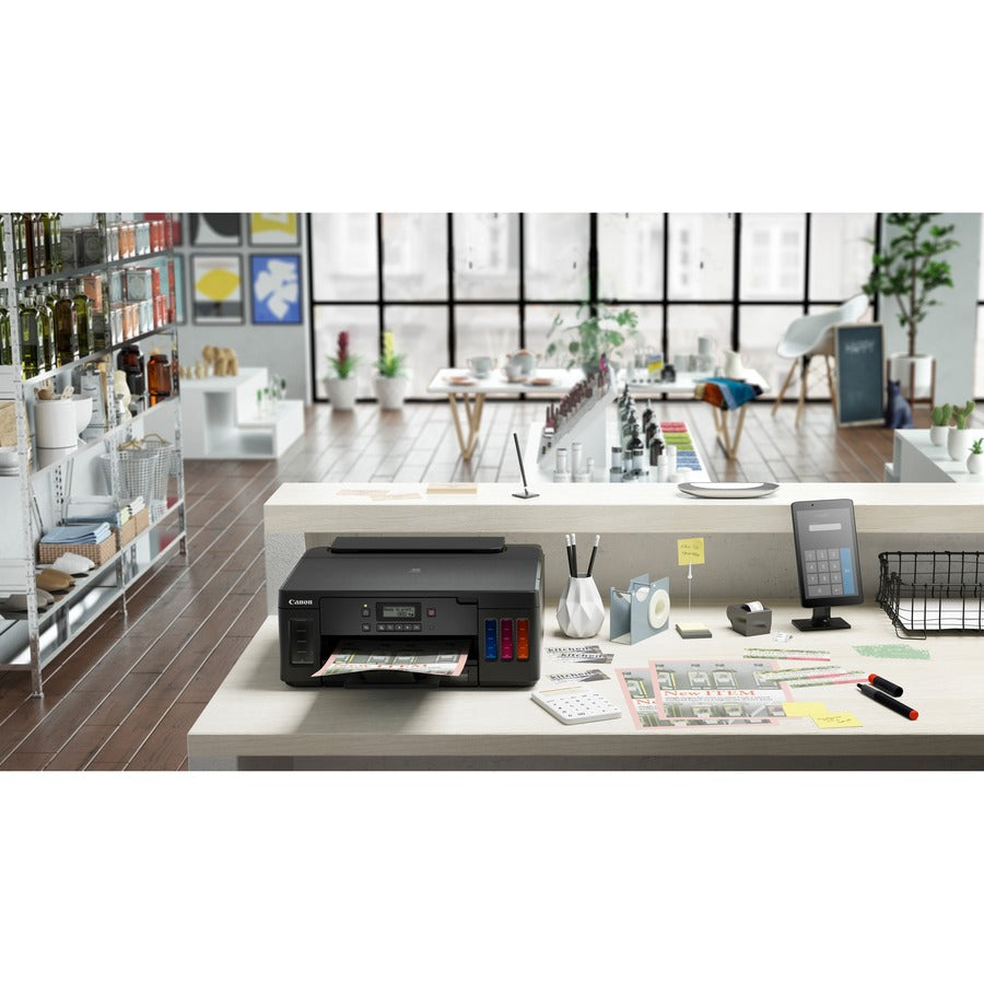 Canon PIXMA G5020 Desktop Wireless Inkjet Printer - Color - Ink Tank System - 4800 x 1200 dpi Print - 350 Sheets Input - Ethernet - Wireless LAN - Wireless PictBridge, Mopria, Canon PRINT Business, Google Cloud Print, Canon Mobile Printing, Apple Air