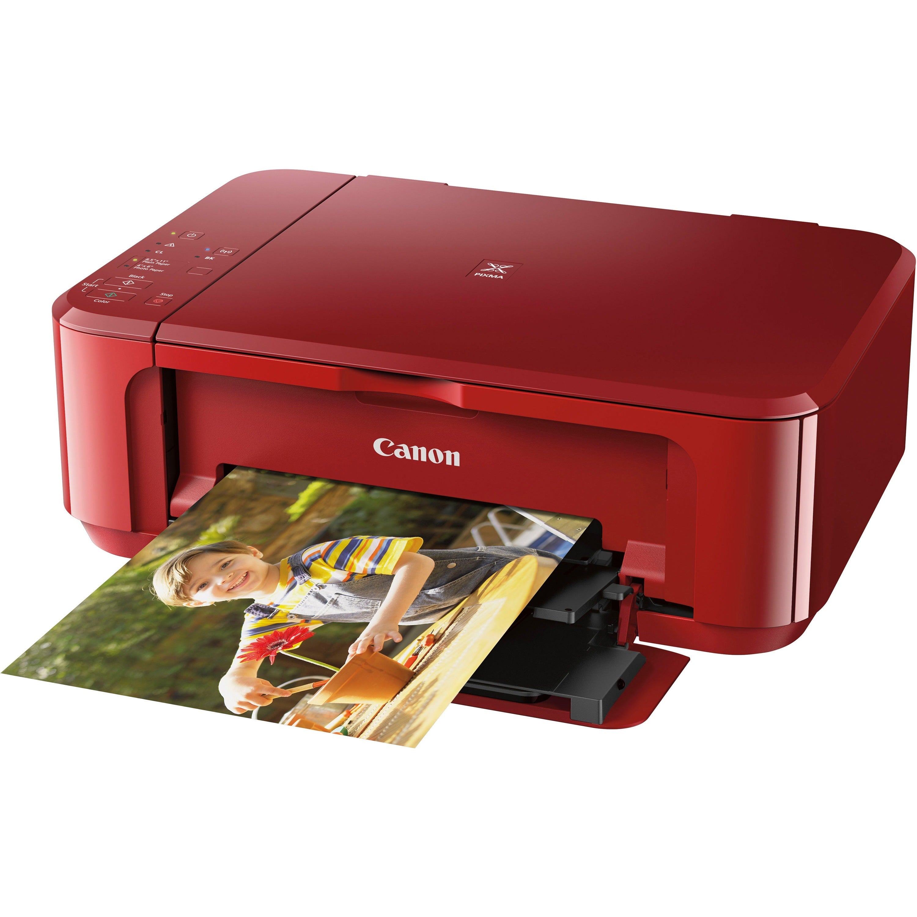 Canon PIXMA MG3620 Wireless Inkjet Multifunction Printer - Color - Red - Copier/Printer/Scanner - 4800 x 1200 dpi Print - Automatic Duplex Print - Color Flatbed Scanner - 1200 dpi Optical Scan - Wireless LAN - Apple AirPrint, Mopria, Wireless PictBri - 1