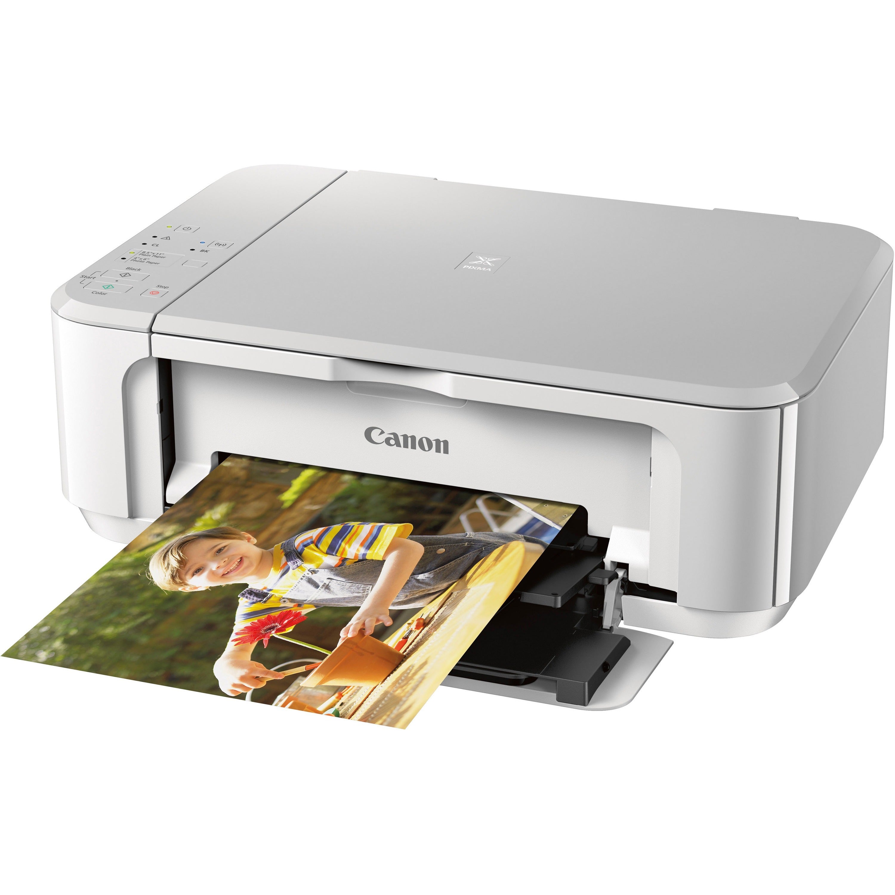 Canon PIXMA MG3620 Wireless Inkjet Multifunction Printer - Color - White - Copier/Printer/Scanner - 4800 x 1200 dpi Print - Automatic Duplex Print - Color Flatbed Scanner - 1200 dpi Optical Scan - Wireless LAN - Apple AirPrint, Mopria, Wireless PictB - 1