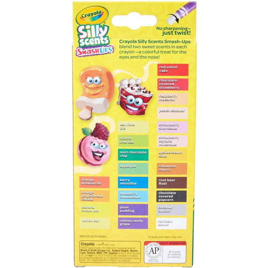 Crayola Silly Scents Mini Twistables Crayons - Orange, Gold - 24 / Pack