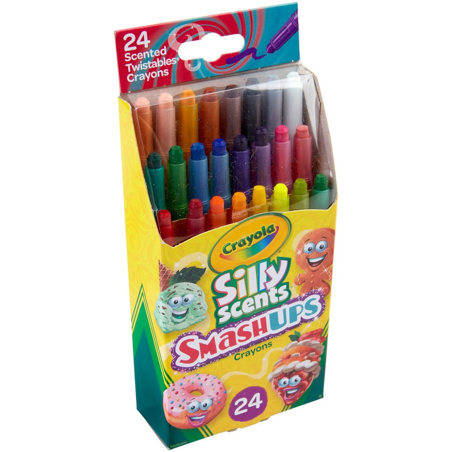 Crayola Silly Scents Mini Twistables Crayons - Orange, Gold - 24 / Pack