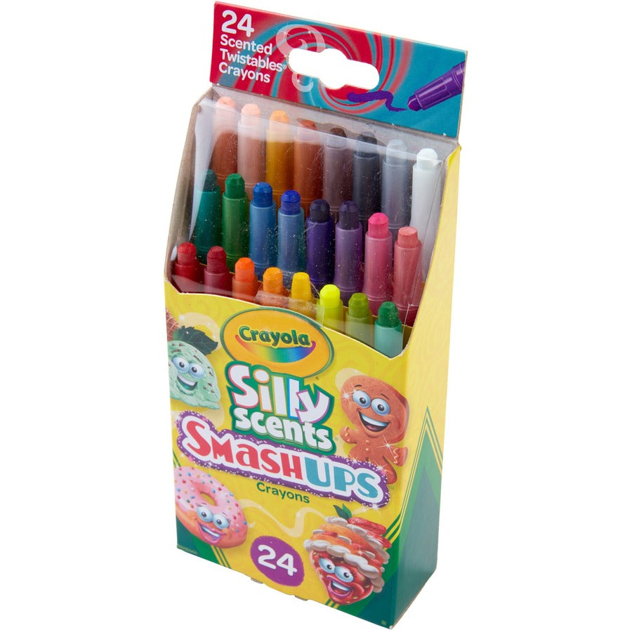 Crayola Silly Scents Mini Twistables Crayons - Orange, Gold - 24 / Pack