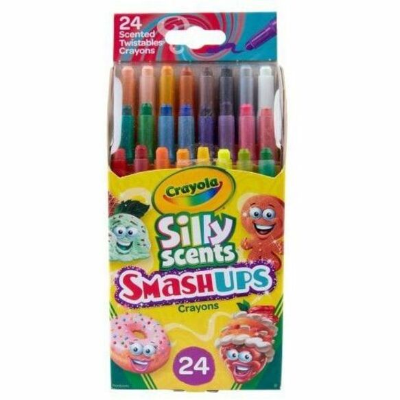 Crayola Silly Scents Mini Twistables Crayons - Orange, Gold - 24 / Pack