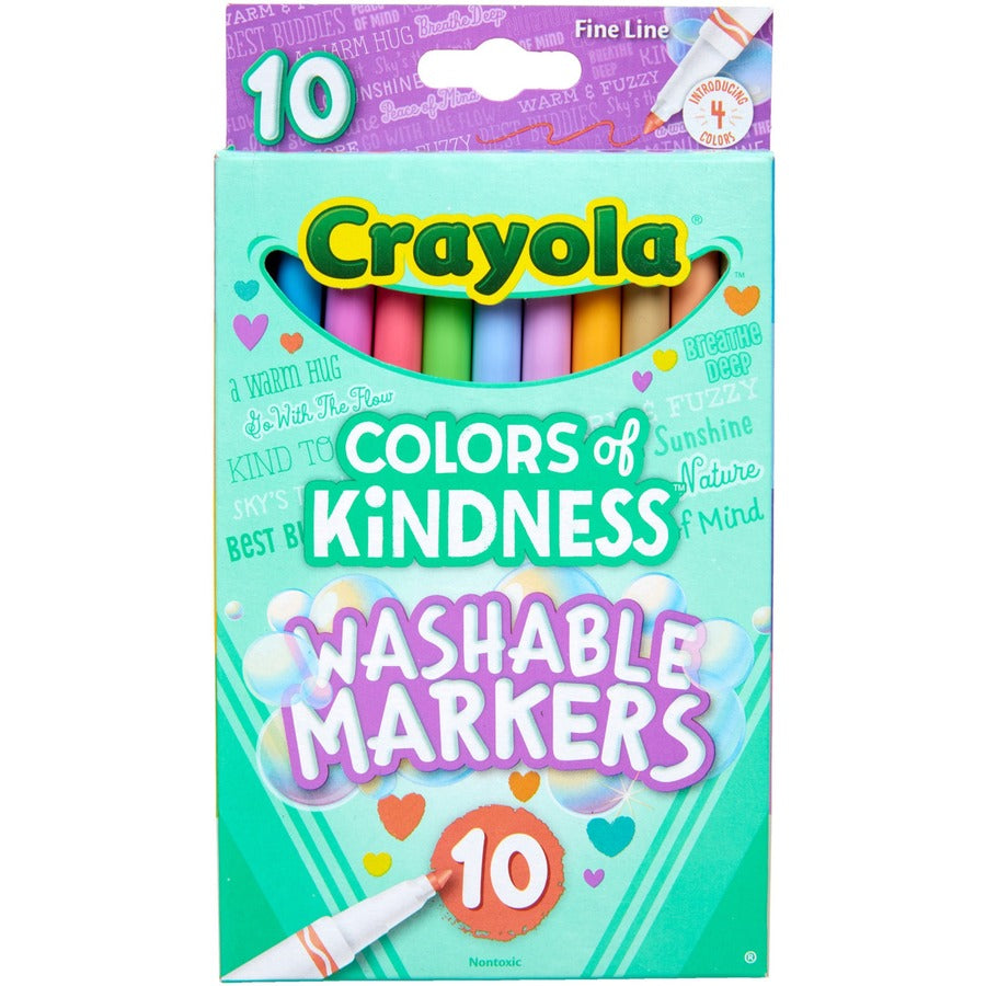 Crayola Colors of Kindness Markers - Fine Marker Point - Multi - 1 Pack