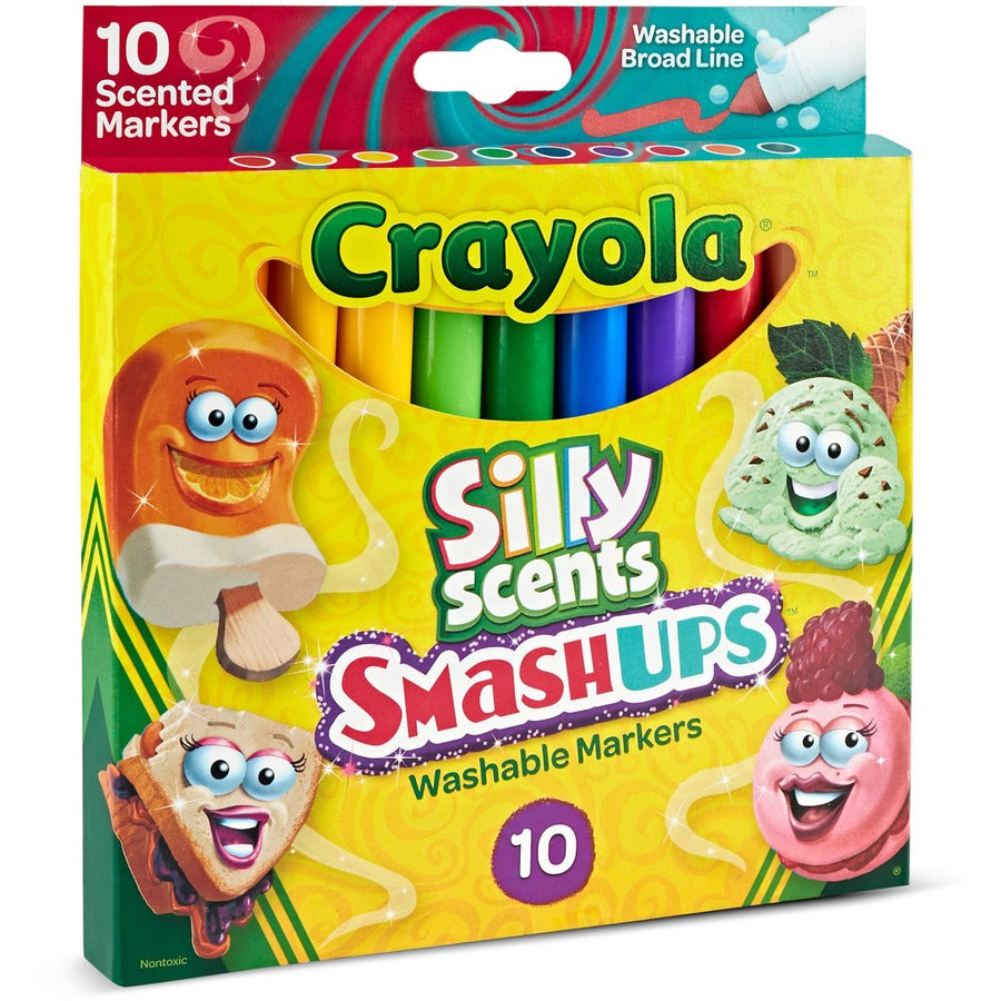 Crayola Silly Scents Slim Scented Washable Markers - Broad Marker Point - 1 Pack