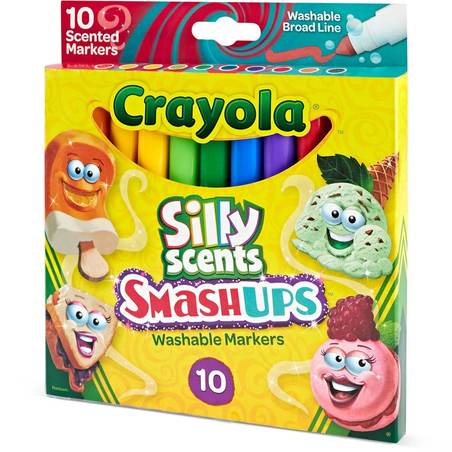 Crayola Silly Scents Slim Scented Washable Markers - Broad Marker Point - 1 Pack