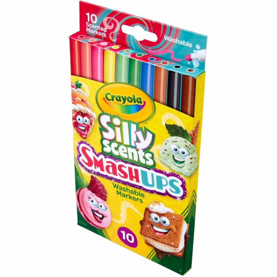 Crayola Silly Scents Slim Scented Washable Markers - Broad Marker Point - 1 Pack