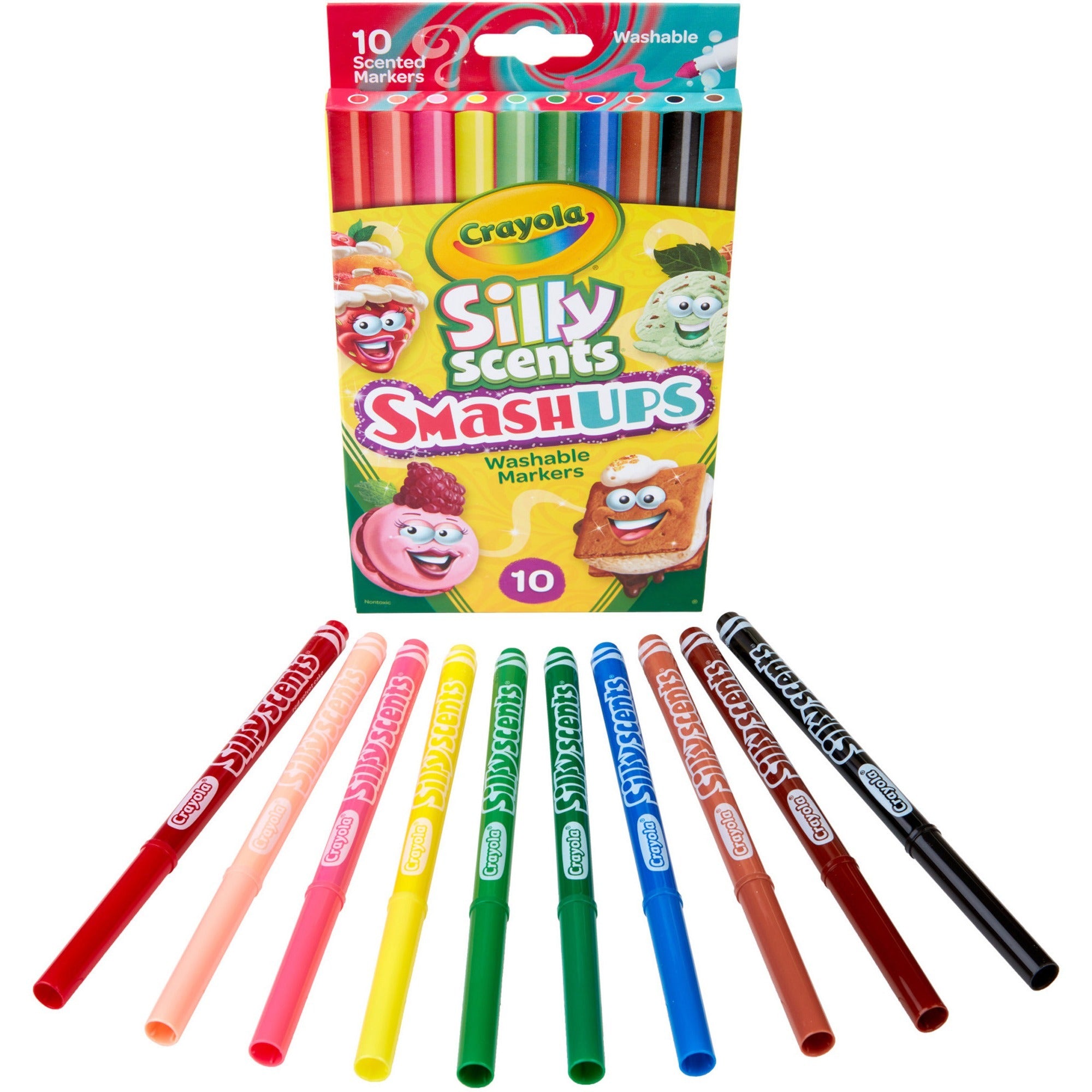 crayola-silly-scents-slim-scented-washable-markers-broad-marker-point-1-pack_cyo588275 - 1