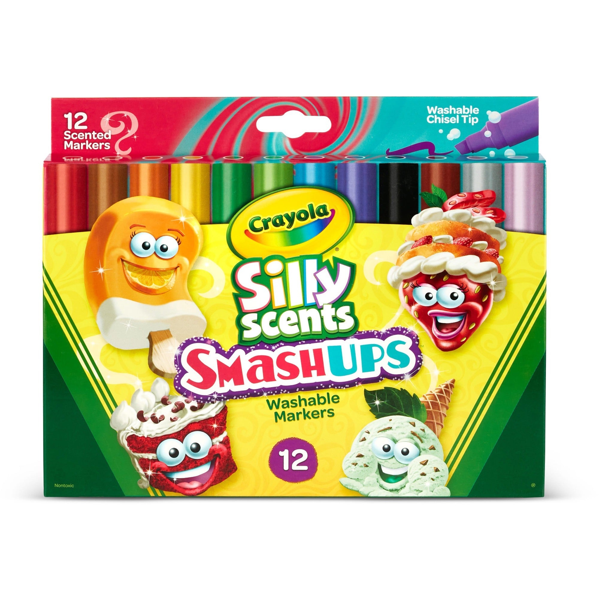 crayola-silly-scents-slim-scented-washable-markers-assorted-1-pack_cyo588279 - 2