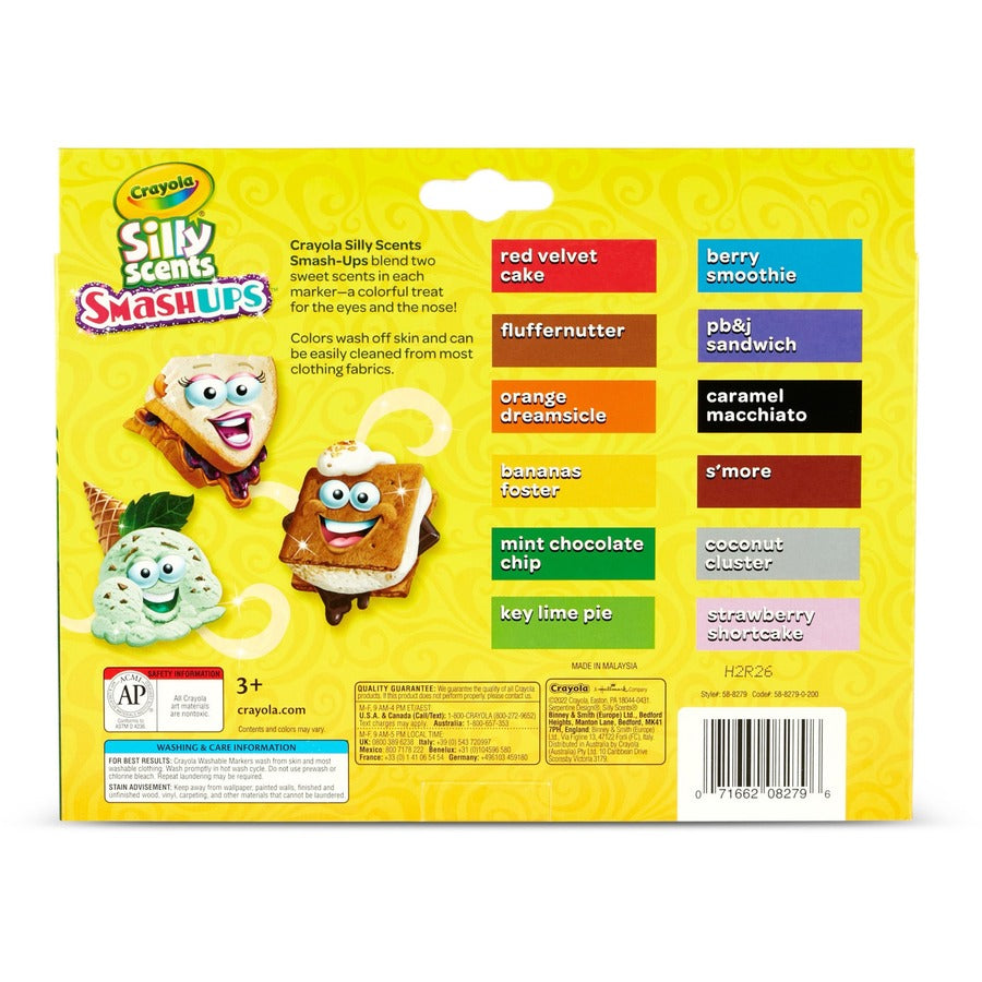 Crayola Silly Scents Slim Scented Washable Markers - Assorted - 1 Pack