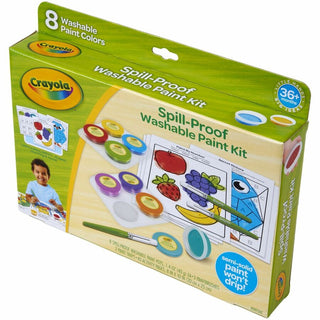 Crayola Spill Proof Washable Paint Set - Art, Craft, Fun and Learning - Recommended For 3 Year - 1 Kit
