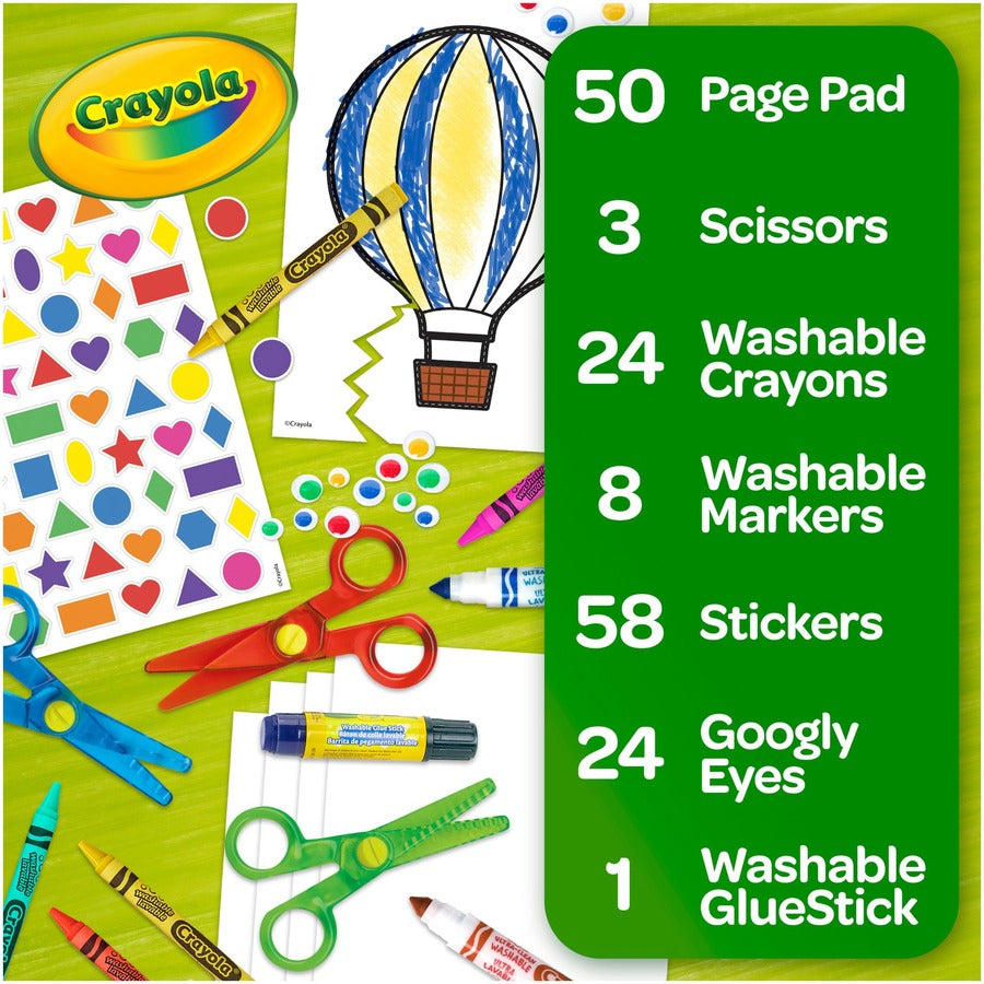 Crayola Young Kids Scissor Skills Activity Kit - Recommended For 3 Year - 1 Kit - Multi