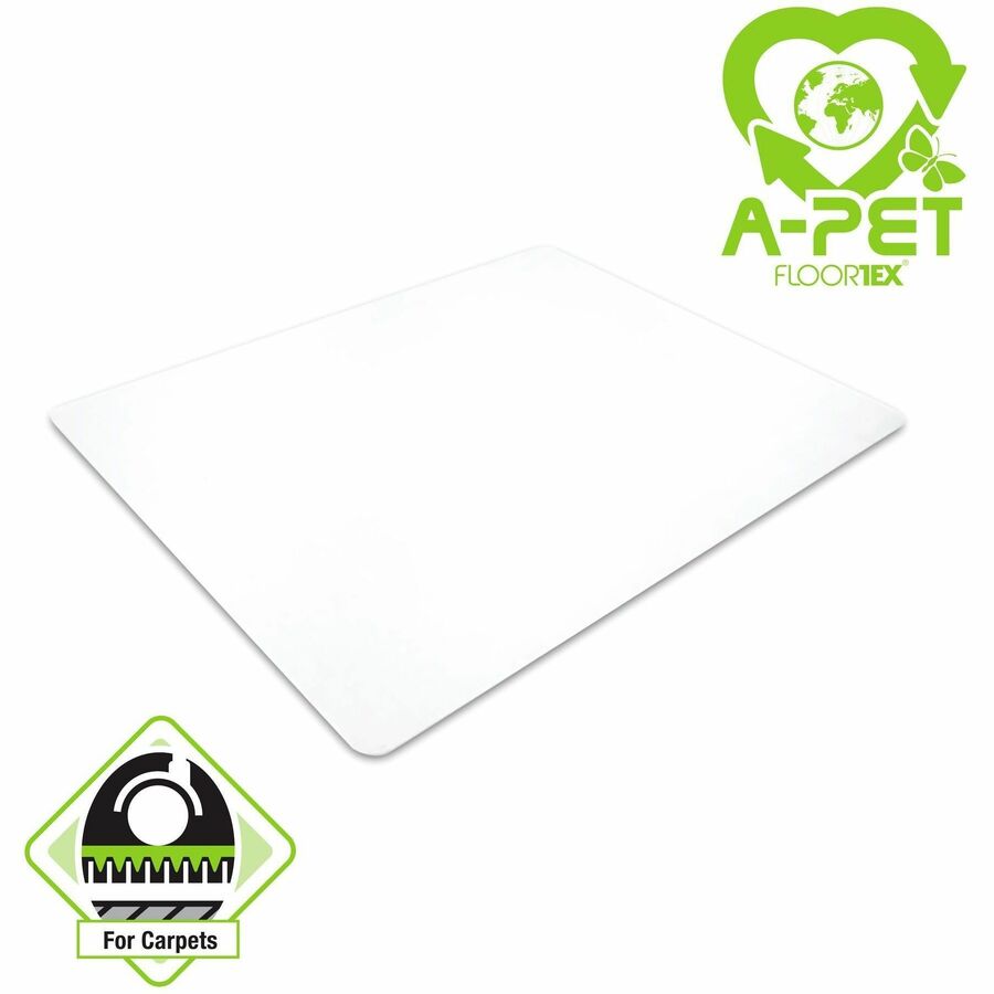 advantagemat-plus-apet-rectangular-for-low-standard-pile-carpets-29-x-47-47-length-x-29-width-x-0087-depth-x-0087-thickness-rectangular-amorphous-polyethylene-terephthalate-apet-clear-1each-taa-compliant_flrnccmflag0001 - 2