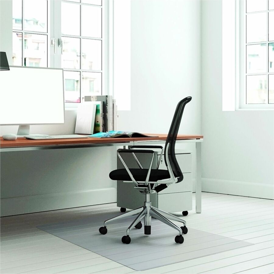 Advantagemat Plus APET Rectangular for Hard Floors - 36" x 48" - 48" Length x 36" Width x 0.060" Depth - Rectangular - Amorphous Polyethylene Terephthalate (APET) - Clear - 1Each