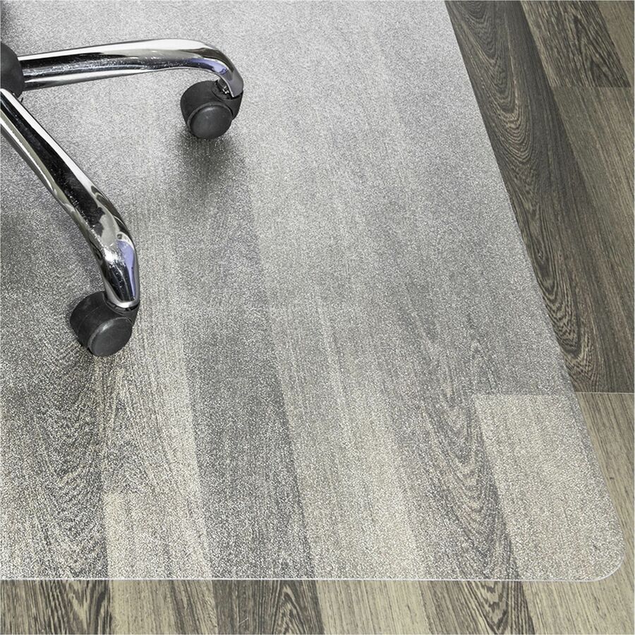 Advantagemat Plus APET Lipped for Hard Floors - 45" x 53" - 53" Length x 45" Width x 0.060" Depth x 0.060" Thickness - Lip Size 12" Length x 25" Width - Lipped - Amorphous Polyethylene Terephthalate (APET) - Clear - 1Each - TAA Compliant